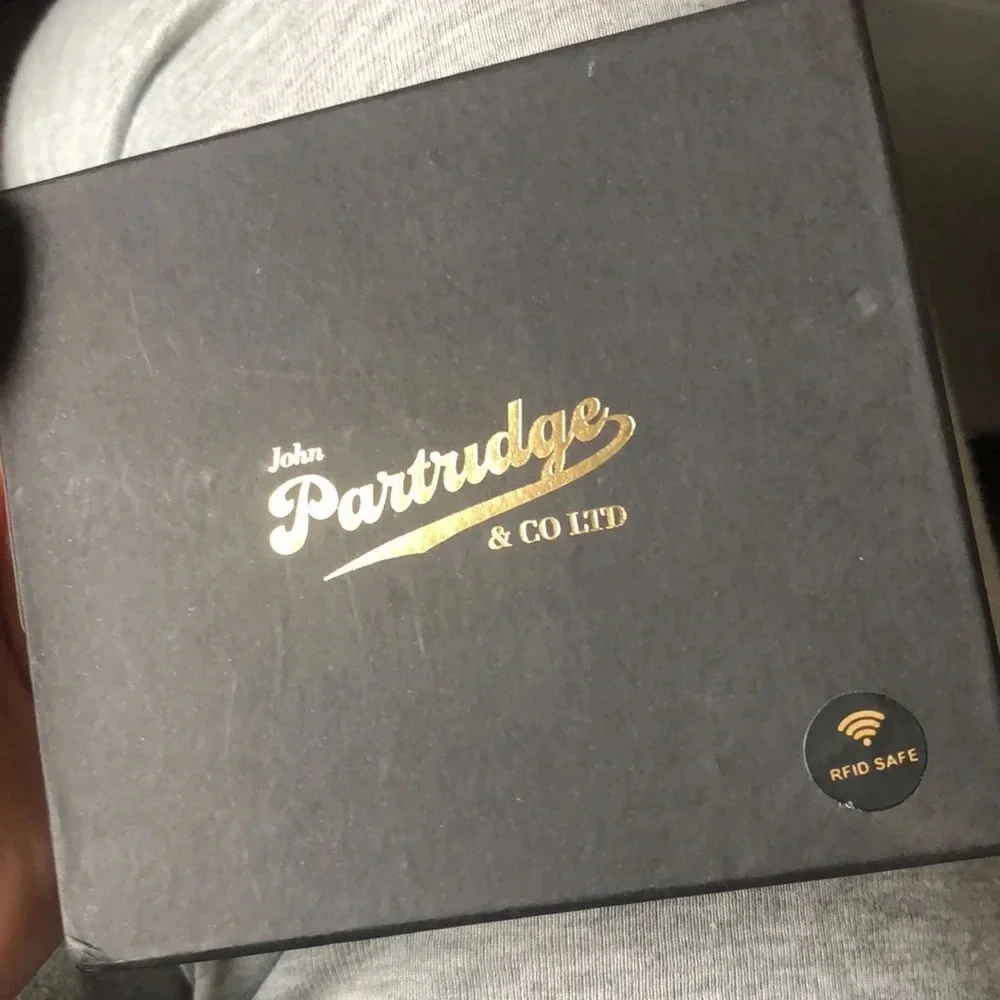 Leather wallet Black men